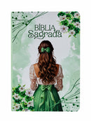 Bíblia Cristã Feminina Sou Amada Letra Gigante Capa Semi Flexivel Com Índice Lateral - Arc