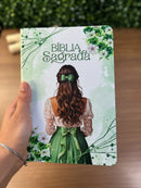 Bíblia Cristã Feminina Sou Amada Letra Gigante Capa Semi Flexivel Com Índice Lateral - Arc