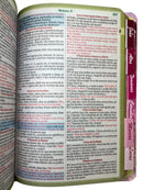 Bíblia Feminina Letra Gigante Capa Semiflexivel Com Abas Adesivas Feminina - O Senhor Te Sustenta