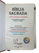 Bíblia Deus Gratidão Letra Gigante Capa Flexível Com Harpa e Índice Feminina Arc