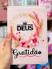 Bíblia Deus Gratidão Letra Gigante Capa Flexível Com Harpa e Índice Feminina Arc