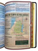 Kit 3 Bíblias Masculinas PPM Preta Sagrada Letra Gigante Semi Flexível  Harpa ARC