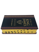 Bíblia de Estudo Tradicional Letra Hipergigante Capa Dura Com Índice Feminina e Masculina King James