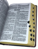Bíblia de Estudo Tradicional Letra Hipergigante Capa Dura Com Índice Feminina e Masculina King James