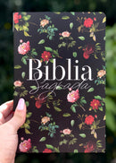 Bíblia Sagrada Evangélica Linguagem NVT Capa Pop Flexível Flores Do Campo Letra Normal Com Fitilho