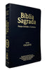 Kit 2 Bíblias Sagrada Com Índice e Capa Semi Flexivel Letra Gigante - Cor Preta e Pink