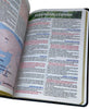 Kit 2 Bíblias Sagrada Com Índice e Capa Semi Flexivel Letra Gigante - Cor Preta e Pink