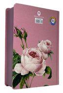 Bíblia Flor Rosa Letra Hipergigante Capa Dura Com Abas Femininas e Harpa Arc