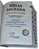 Kit Bíblia Feminina Flor Rosa Hipergigante + Devocional Lettering 3 Minutos De Sabedoria Para Mulheres