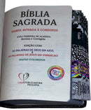 Bíblia Sagrada Evangélica Leão Jesus Letra Gigante Capa Dura Com Harpa E Abas Coladas Masculina Arc