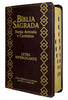 Bíblia Cor Marrom Letra Hipergigante Capa Flexível Com Harpa e Índice Colorida Arc