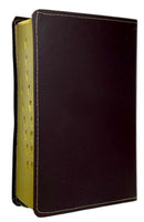 Bíblia Cor Marrom Letra Hipergigante Capa Flexível Com Harpa e Índice Colorida Arc