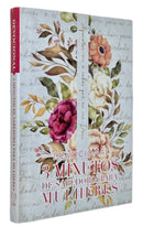 Kit Bíblia Feminina Flor Rosa Hipergigante + Devocional Aquietai-Vos 3 Minutos De Sabedoria Para Mulheres