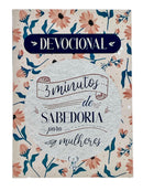 Kit Bíblia Feminina Flor Rosa Hipergigante + Devocional Lettering 3 Minutos De Sabedoria Para Mulheres