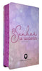 Kit 2 Bíblias Feminina Sagrada Letra Gigante Semi Flexível e Hipergigante Capa Dura Harpa ARC Circulo Floral e Leão Sustenta