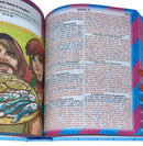 Bíblia Pequenos Discípulos Azul Infantil Letra Comum Capa Dura Com Harpa e Índice Masculina Arc