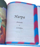 Bíblia Pequenos Discípulos Azul Infantil Letra Comum Capa Dura Com Harpa e Índice Masculina Arc