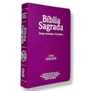 Kit 3 Bíblias Feminina PPM Pink Sagrada Letra Gigante Semi Flexível  Harpa ARC Feminina