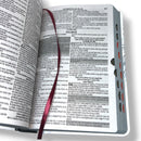 Bíblia Sagrada Capa Semiflexível Letra Gigante Promessas ARC e Índice Leão Yeshua P&B Fem e Masc