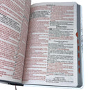 Bíblia Sagrada Capa Semiflexível Letra Gigante Promessas ARC e Índice Leão Yeshua P&B Fem e Masc