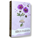 Bíblia Sagrada Capa Semiflexível Letra Gigante Promessas ARC e Índice Números 6:25 Feminina Rosa