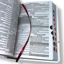 Bíblia Sagrada Capa Semiflexível Letra Gigante Promessas ARC e Índice Números 6:25 Feminina Rosa