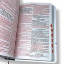 Bíblia Sagrada Capa Semiflexível Letra Gigante Promessas ARC e Índice Números 6:25 Feminina Rosa