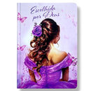 Kit 2 Bíblias Femininas Sagradas Capa Dura Letra Gigante e Hipergigante Harpa ARC Circulo Floral e Escolhida