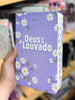 Bíblia Sagrada Capa Semiflexível Letra Gigante Promessas ARC e Índice Deus Louvado Lilás Feminina