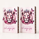 Kit 2 Bíblias Evangélicas NVA Letra Comum Folha PPM Full Color com Índice Leão Buquê Fem e Masc