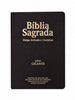 Kit 02 Bíblias Marrom Evangélicas Letra Gigante Capa Semiflexível ARC Com Harpa e Índice Fem & Masc