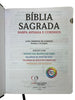Kit Capa Protetora + Bíblia Cor Preta e Marrom Letra Jumbo Capa Dura Com Índice Harpa  Masculina Arc