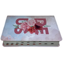 Bíblia Deus Floral Letra Gigante Capa Flexível Com Harpa e Índice Feminina Arc