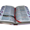 Bíblia Abençoada Por Deus Letra Gigante Capa Flexível Com Harpa E Abas Feminina Arc