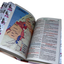 Bíblia Abençoada Por Deus Letra Gigante Capa Flexível Com Harpa E Abas Coladas Feminina Arc