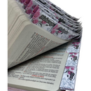 Bíblia Abençoada Por Deus Letra Gigante Capa Flexível Com Harpa E Abas Coladas Feminina Arc