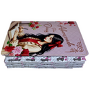 Bíblia Abençoada Por Deus Letra Gigante Capa Flexível Com Harpa E Abas Coladas Feminina Arc