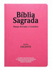 Kit 02 Bíblias Rosa Evangélicas Letra Gigante Capa Semiflexível ARC Com Harpa e Índice Feminina