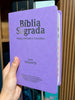 Kit 3 Bíblias Feminina Sagrada Letra Gigante Semi Flexível PPM Lilás Harpa com Índice ARC