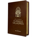 Bíblia Curas e Milagres Cor Marrom De Estudo Letra Gigante Capa Flexível Feminina e Masculina Kja