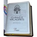 Bíblia Curas e Milagres Cor Marrom De Estudo Letra Gigante Capa Flexível Feminina e Masculina Kja