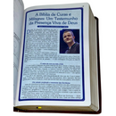 Bíblia Curas e Milagres Cor Marrom De Estudo Letra Gigante Capa Flexível Feminina e Masculina Kja