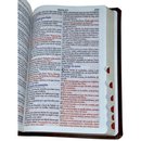 Bíblia Curas e Milagres Cor Marrom De Estudo Letra Gigante Capa Flexível Feminina e Masculina Kja Com Índice