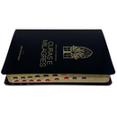 Bíblia Curas e Milagres Cor Preta De Estudo Letra Gigante Capa Flexível Feminina e Masculina Kja Com Índice