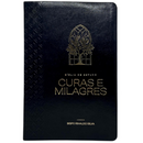 Bíblia Curas e Milagres Cor Preta De Estudo Letra Gigante Capa Flexível Feminina e Masculina Kja Com Índice