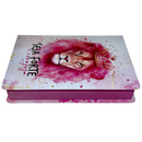 Bíblia Leão Seja Forte e Corajosa Cor Branca Letra Gigante Capa Dura Com Harpa Feminina Arc