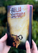 Bíblia Sagrada Evangélica Letra Gigante Capa Dura Reino Dos Céus Ppm Linguagem Arc Com Harpa