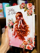 Bíblia Filha Do Rei Letra Gigante Capa Dura Com Harpa Feminina Arc