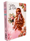 Bíblia Filha Do Rei Letra Gigante Capa Dura Com Harpa E Índice Feminina Arc