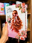 Bíblia Filha Do Rei Letra Gigante Capa Dura Com Harpa E Índice Feminina Arc
